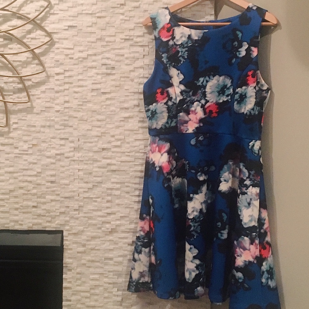 Floral Dress with Full Skirt